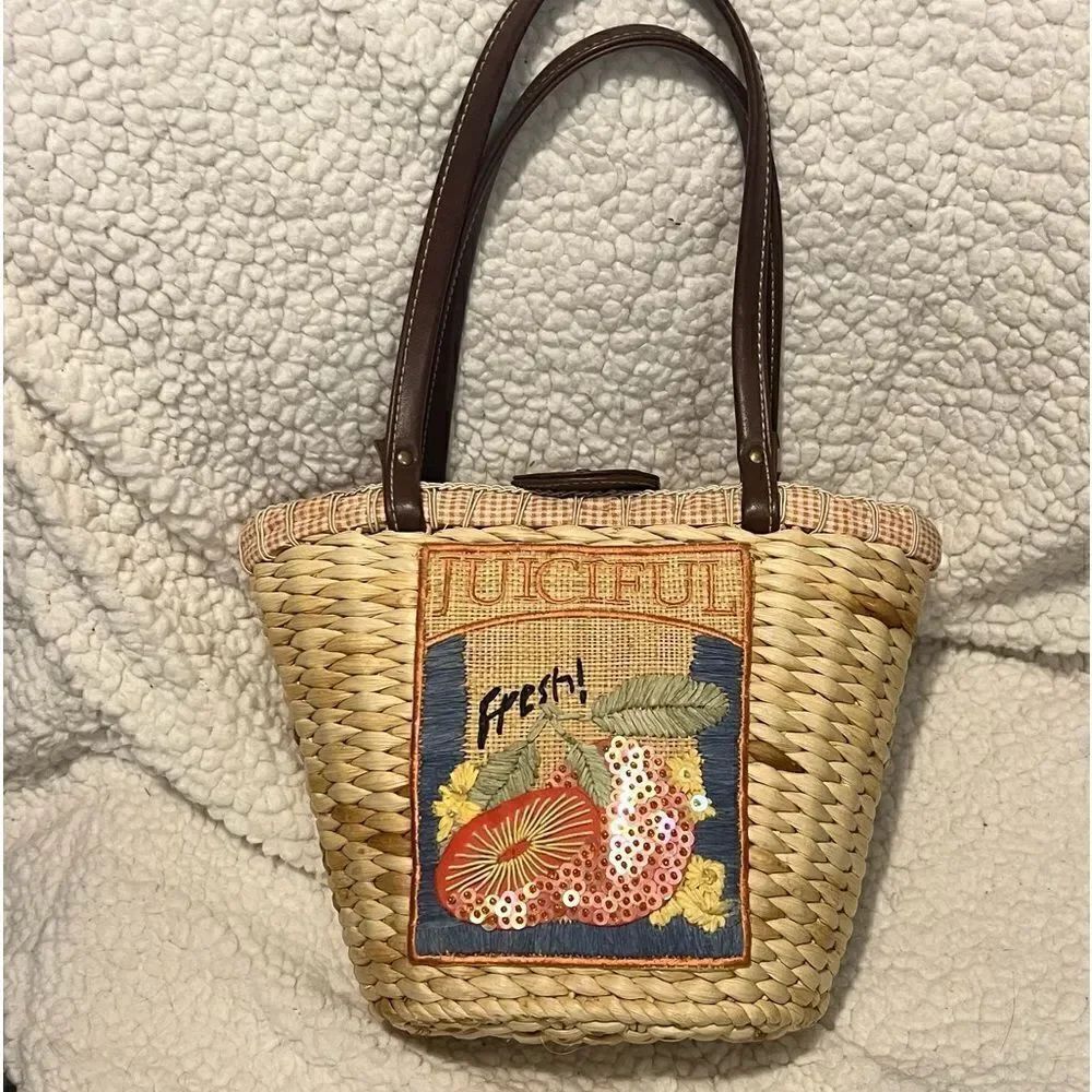 Juiciful Wicker Handbag